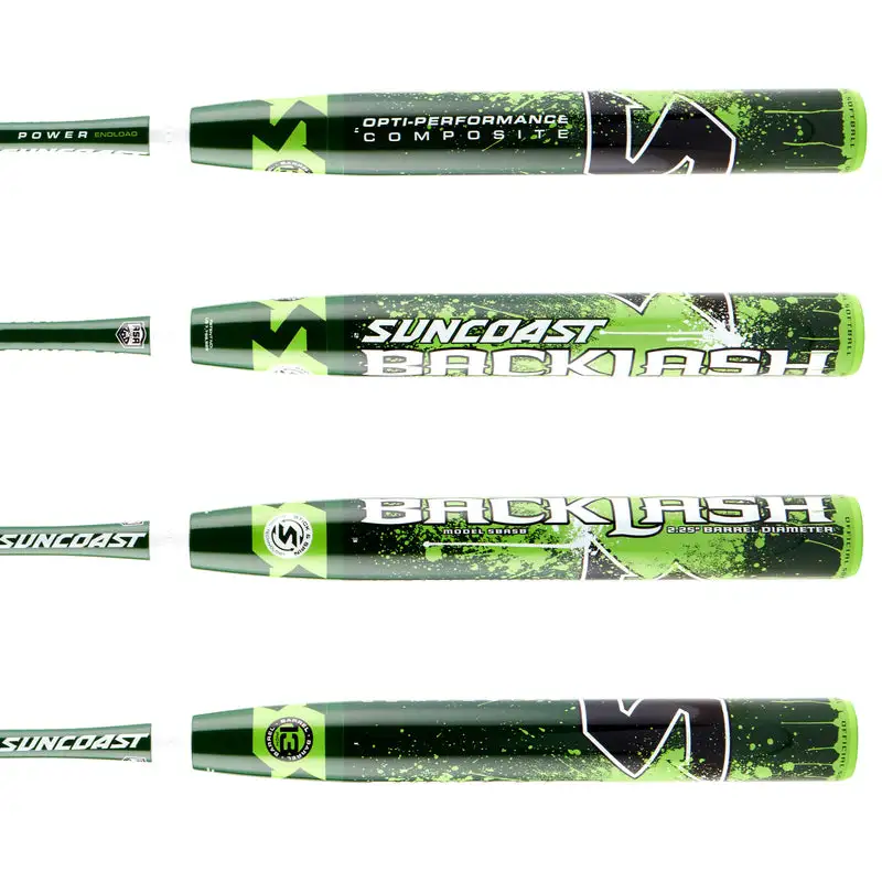 Clearance – Suncoast Backlash ASA/USA 13″ Endloaded Slowpitch Softball Bat 3 Clearance – Suncoast Backlash ASA/USA 13″ Endloaded Slowpitch Softball Bat