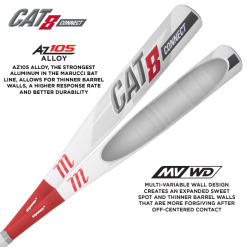 Clearance – Marucci CAT 8 Connect BBCOR (-3) Baseball Bat: MCBCC8 -Baseball Gloves Shop cat8 connect az105 mvwd 800x